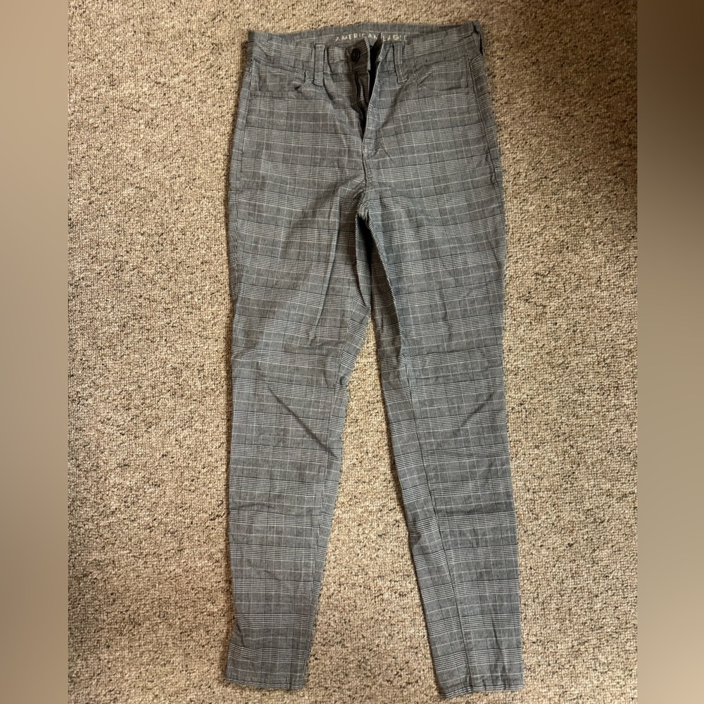 American Eagle Plaid Pants 10L
